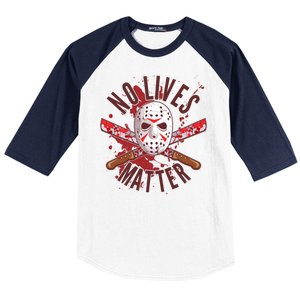 No Lives Matter Jason Hockey Mask Baseball Sleeve Shirt