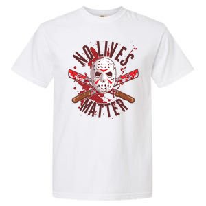 No Lives Matter Jason Hockey Mask Garment-Dyed Heavyweight T-Shirt