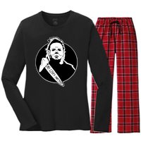 No Lives Matter Scary Halloween Women's Long Sleeve Flannel Pajama Set 