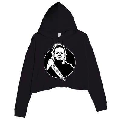 No Lives Matter Scary Halloween Crop Fleece Hoodie