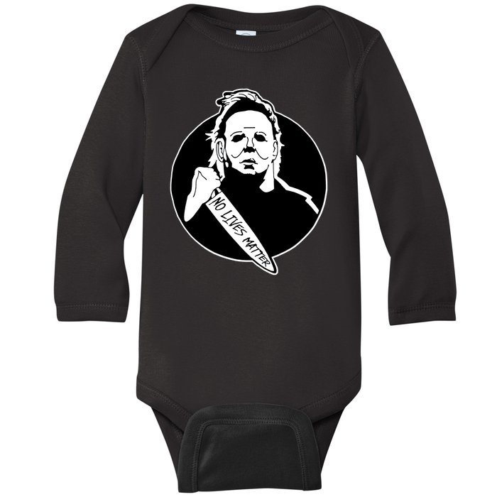 No Lives Matter Scary Halloween Baby Long Sleeve Bodysuit