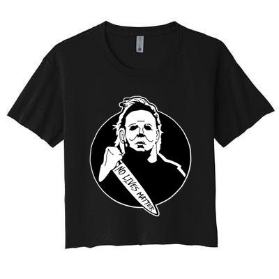 No Lives Matter Scary Halloween Crop Top