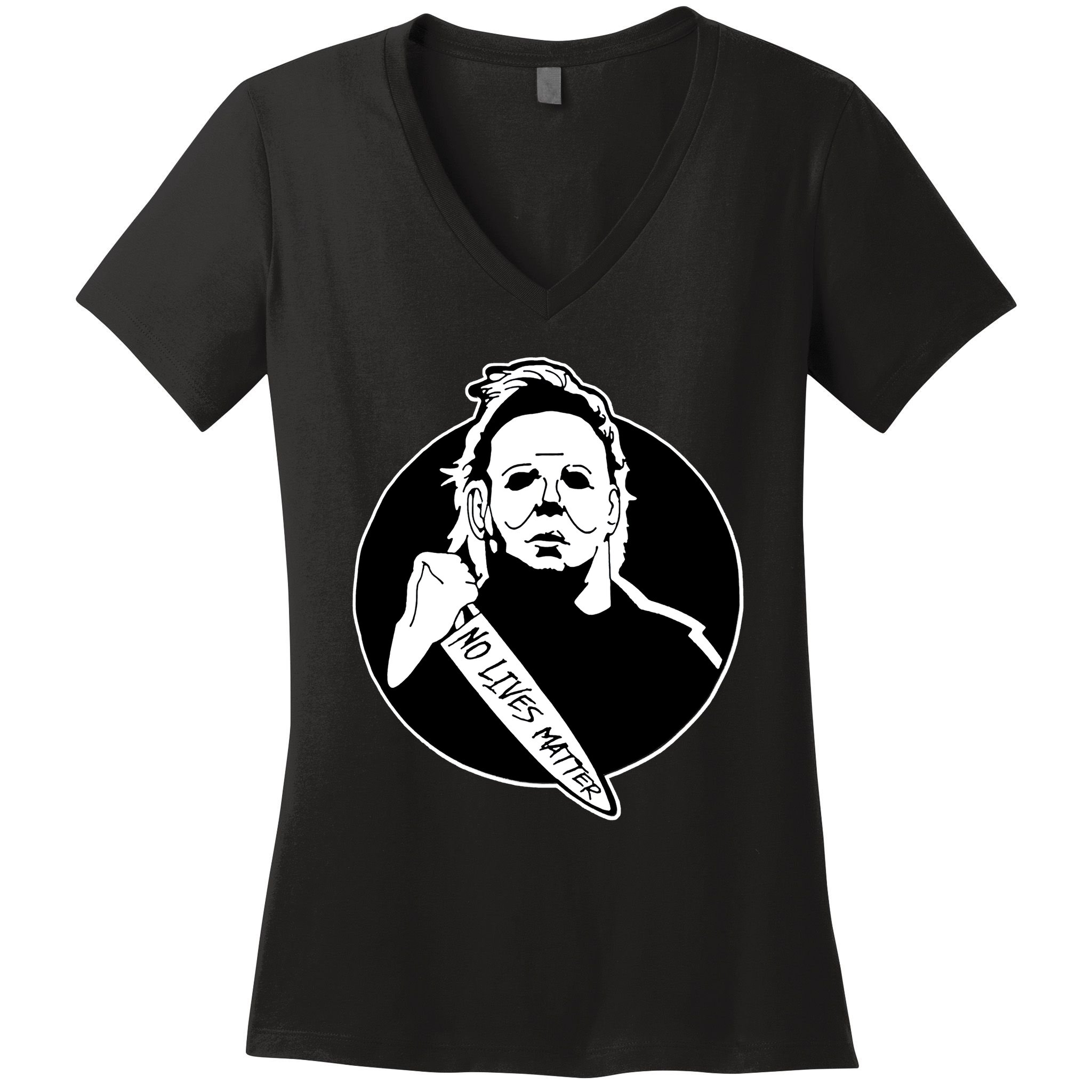 No Lives Matter Scary Halloween Women's V-Neck T-Shirt