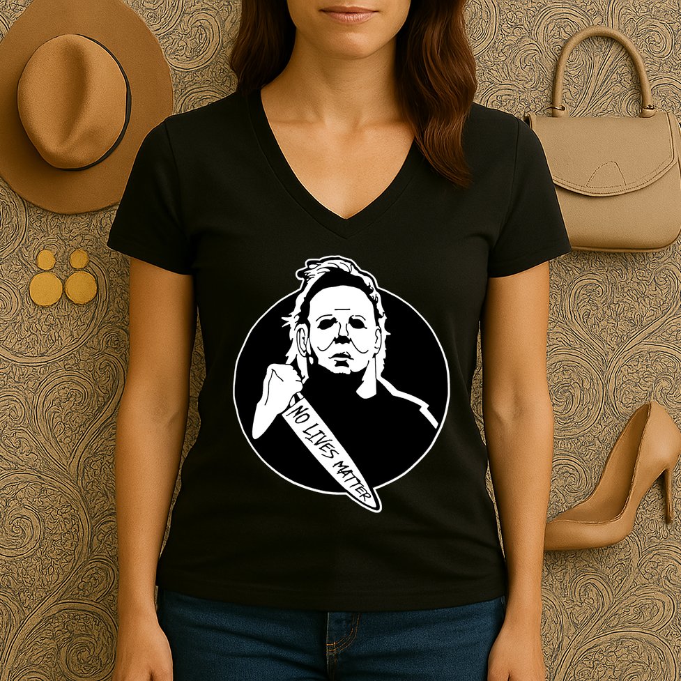 No Lives Matter Scary Halloween Women's V-Neck T-Shirt
