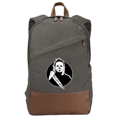 No Lives Matter Scary Halloween Cotton Canvas Backpack
