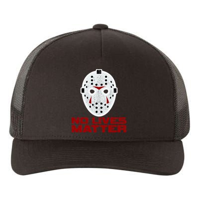 No Lives Matter Scary Halloween Mask Yupoong Adult 5-Panel Trucker Hat