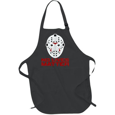 No Lives Matter Scary Halloween Mask Full-Length Apron With Pockets