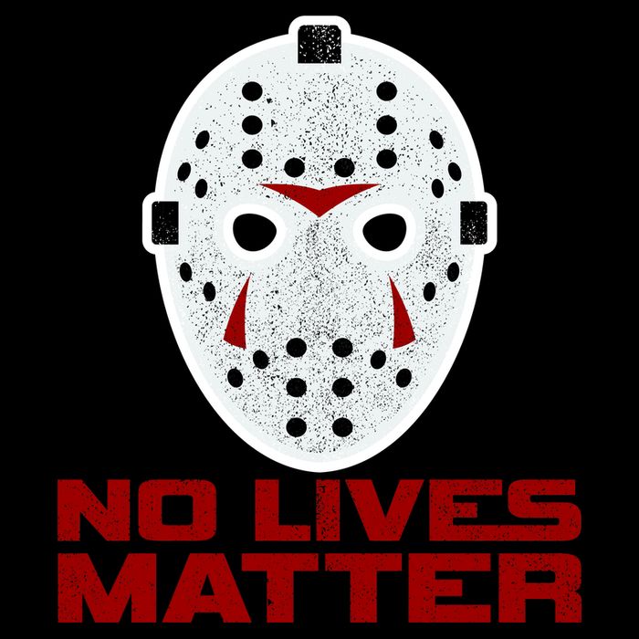 No Lives Matter Scary Halloween Mask T-Shirt