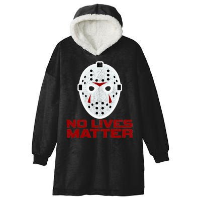 No Lives Matter Scary Halloween Mask Hooded Wearable Blanket