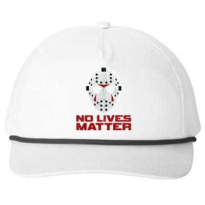 No Lives Matter Scary Halloween Mask Snapback Five-Panel Rope Hat