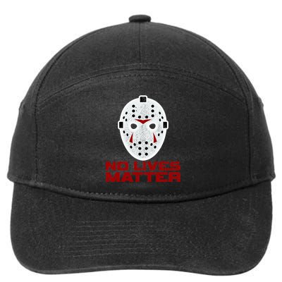 No Lives Matter Scary Halloween Mask 7-Panel Snapback Hat