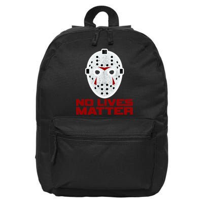 No Lives Matter Scary Halloween Mask 16 in Basic Backpack