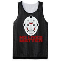 No Lives Matter Scary Halloween Mask Mesh Reversible Basketball Jersey Tank