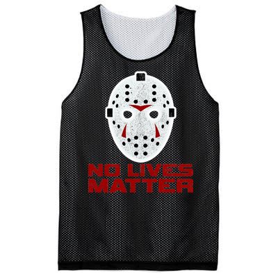 No Lives Matter Scary Halloween Mask Mesh Reversible Basketball Jersey Tank