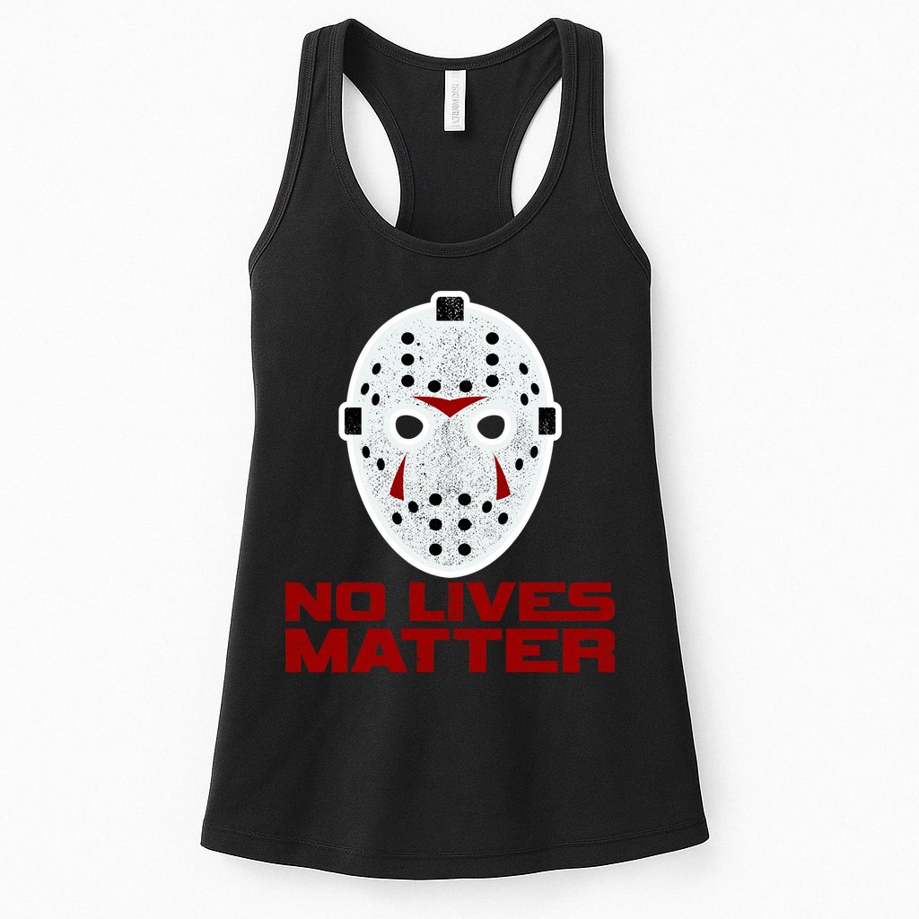 No Lives Matter Scary Halloween Mask Womens Tank Top