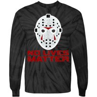 No Lives Matter Scary Halloween Mask Tie-Dye Long Sleeve Shirt