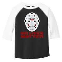 No Lives Matter Scary Halloween Mask Toddler Fine Jersey T-Shirt