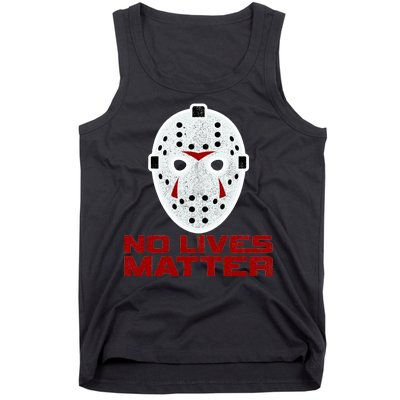 No Lives Matter Scary Halloween Mask Tank Top