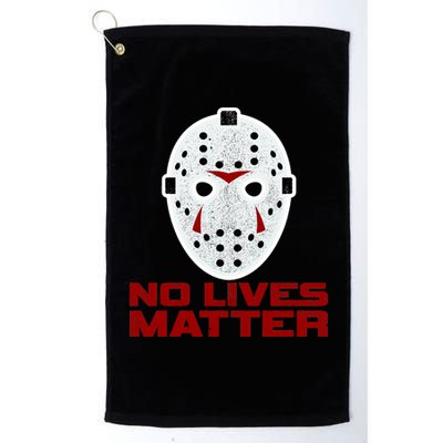 No Lives Matter Scary Halloween Mask Platinum Collection Golf Towel