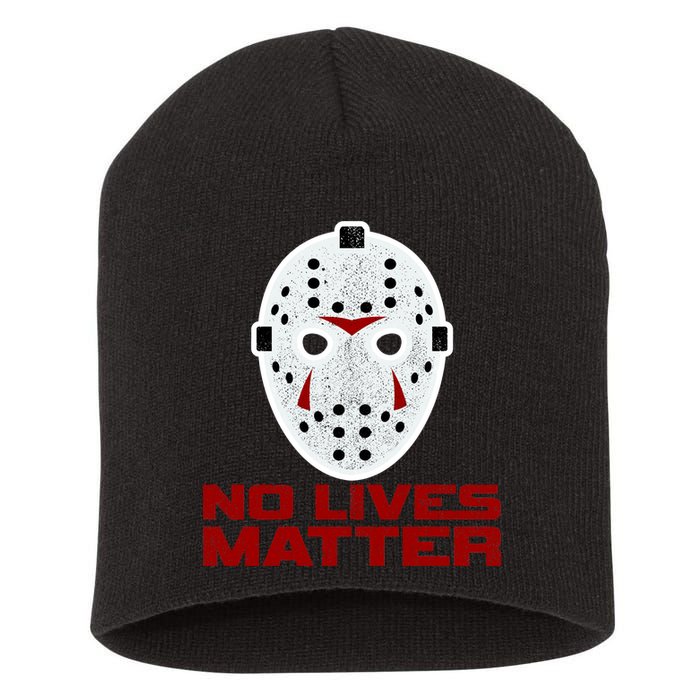 No Lives Matter Scary Halloween Mask Short Acrylic Beanie