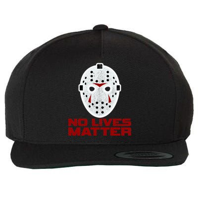 No Lives Matter Scary Halloween Mask Wool Snapback Cap