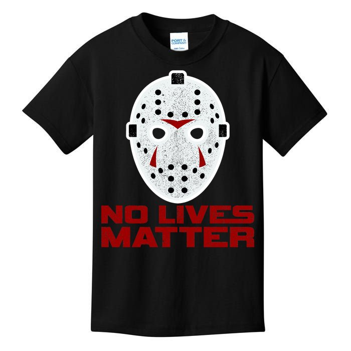 No Lives Matter Scary Halloween Mask Kids T-Shirt