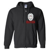 No Lives Matter Scary Halloween Mask Full Zip Hoodie