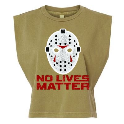 No Lives Matter Scary Halloween Mask Garment-Dyed Women's Muscle Tee