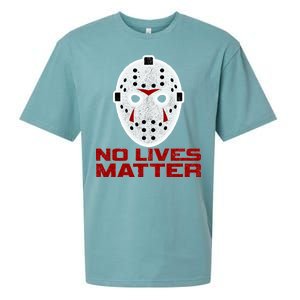 No Lives Matter Scary Halloween Mask Sueded Cloud Jersey T-Shirt