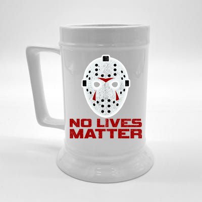 No Lives Matter Scary Halloween Mask Beer Stein