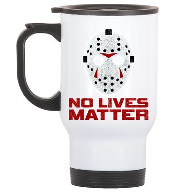 No Lives Matter Scary Halloween Mask Stainless Steel Travel Mug