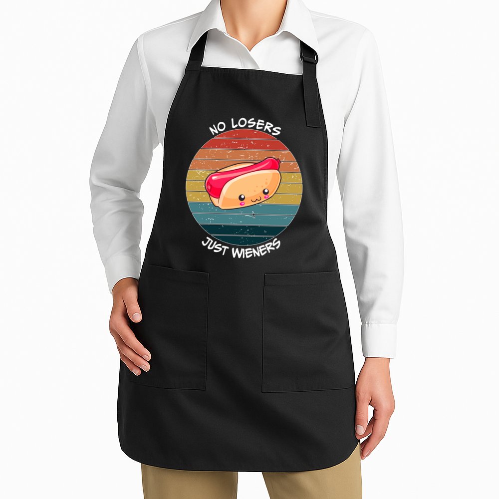 No Losers Just Wieners Apron