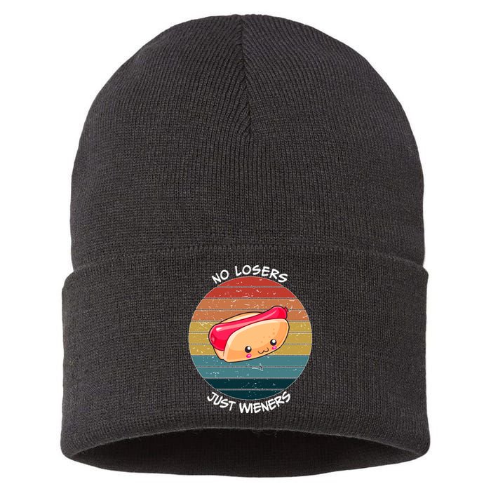 No Losers Just Wieners Sustainable Knit Beanie