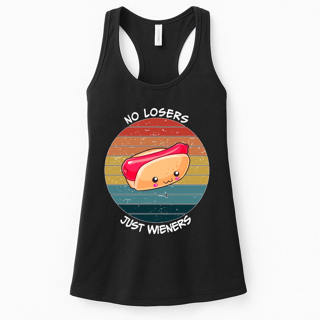 No Losers Just Wieners Womens Tank Top