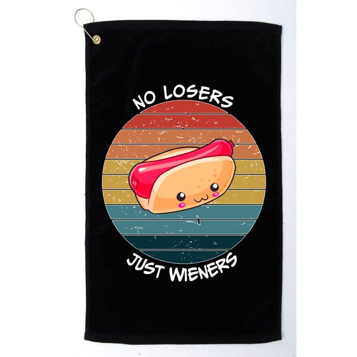 No Losers Just Wieners Golf Towel