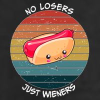 No Losers Just Wieners Golf Towel