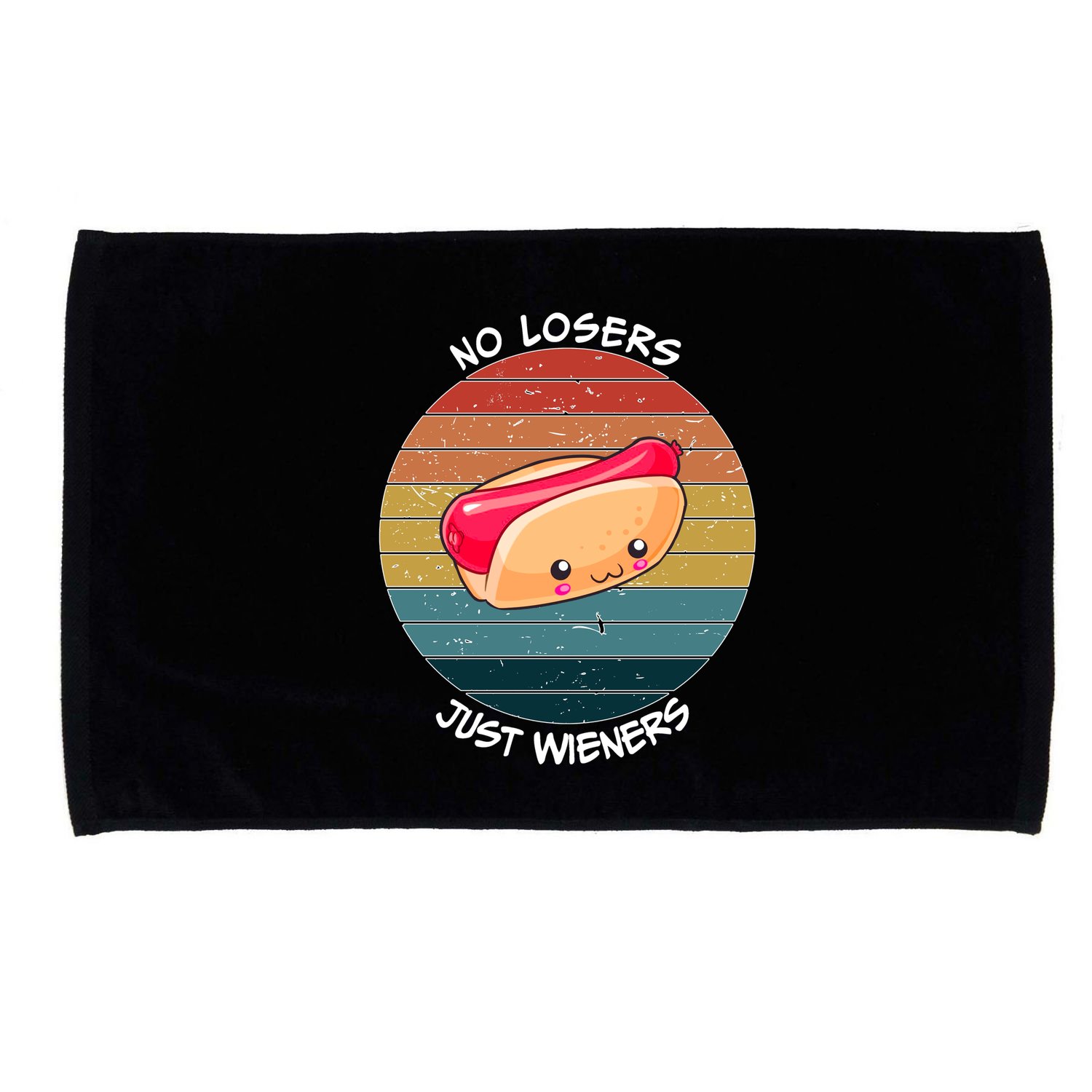 No Losers Just Wieners Microfiber Hand Towel