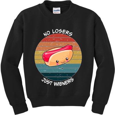 No Losers Just Wieners Kids Sweatshirt