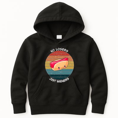 No Losers Just Wieners Kids Hoodie