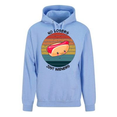 No Losers Just Wieners Unisex Surf Hoodie