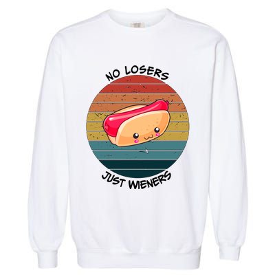 No Losers Just Wieners Garment-Dyed Sweatshirt