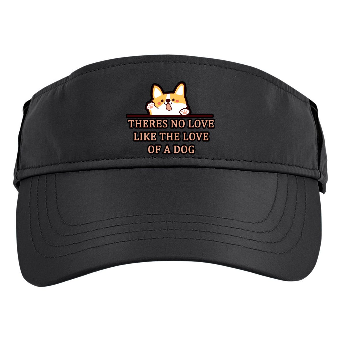 No Loves Like Dogs Adult Drive Performance Visor