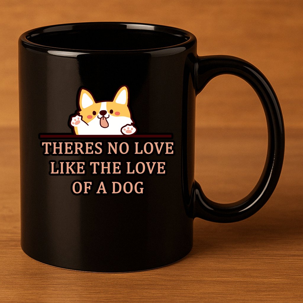 No Loves Like Dogs 11oz C Handle Ceramic Mug