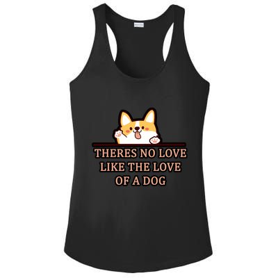 No Loves Like Dogs Ladies PosiCharge Competitor Racerback Tank