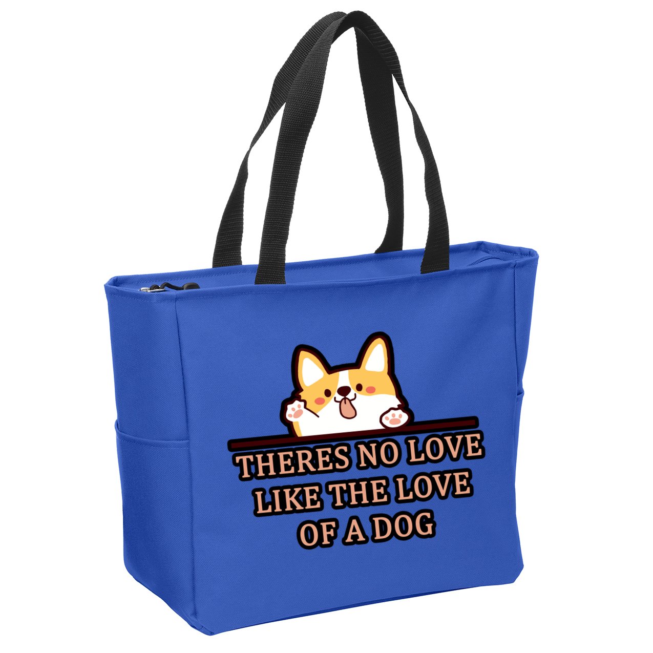 No Loves Like Dogs Zip Tote Bag