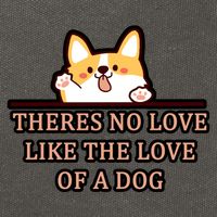 No Loves Like Dogs Cotton Canvas Backpack