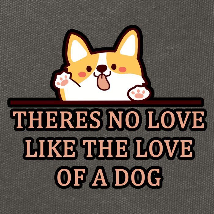 No Loves Like Dogs Cotton Canvas Backpack