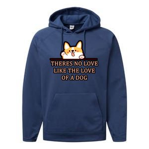 No Loves Like Dogs Performance Fleece Hoodie