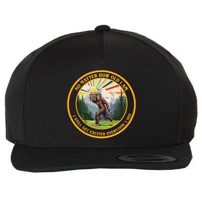No Matter How Old I Am I Still Get Excited Every Time I See Bigfoot Wool Snapback Cap