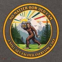 No Matter How Old I Am I Still Get Excited Every Time I See Bigfoot Cotton Canvas Backpack